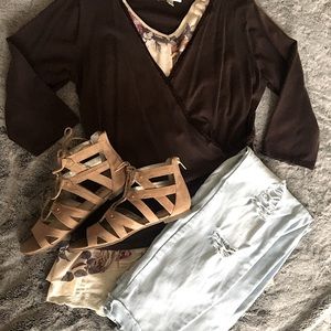 Coldwater Creek crossover shirt